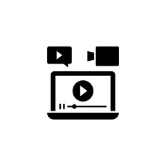 Video Marketing icon in vector. Logotype