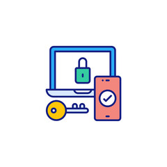 Security icon in vector. Logotype
