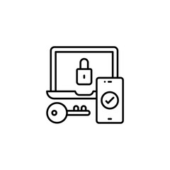 Security icon in vector. Logotype