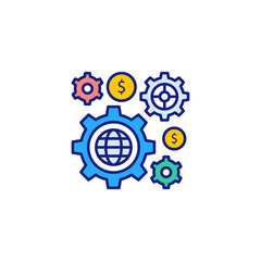 Development icon in vector. Logotype