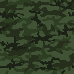 Fototapeta premium Military camouflage. Army pattern. Seamless print for printing. Vector illustration.