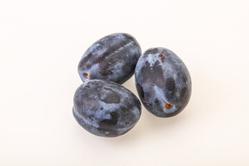 Ripe sweet and tasty plum