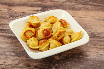 Fried russian dumpling with meat