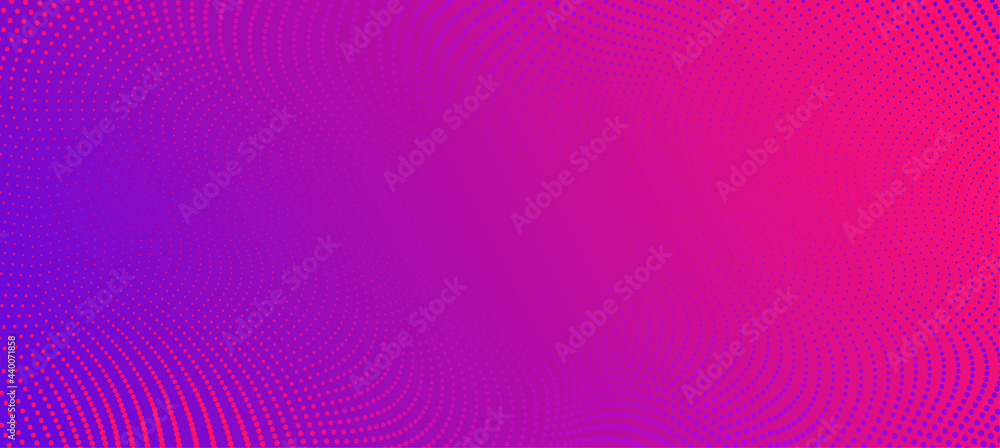 Aufkleber Vector background with color abstract wave dots