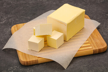 Dairy natural yellow butter piece