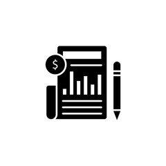 Business Statistics  icon in vector. Logotype