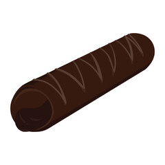 sweet chocolate dessert color illustration