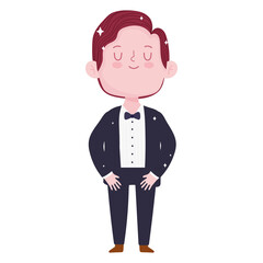 groom character wedding