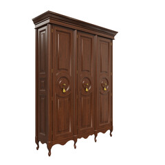Wooden cabinet in classic style