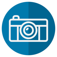 Mirrorless Camera flat icon.