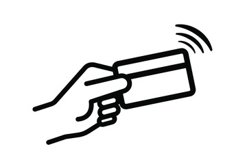 credit card icon on white background	