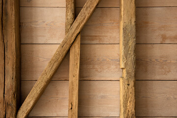 Wooden barn wall