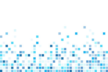 Pixel mosaic. Pixel decay illustration. Falling pixels. Abstract background.