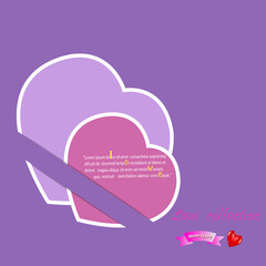 Valentines background with hearts