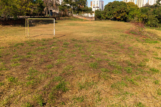 Campo de varzea no interior paulista