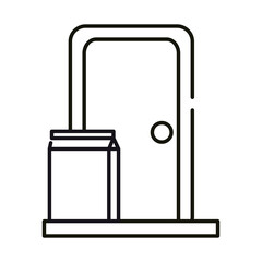 delivery food on door