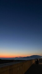 sunset in the desert