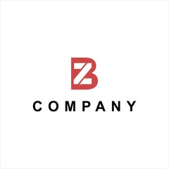 simple BZ logo design