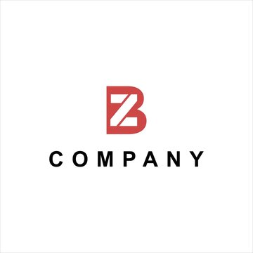 simple BZ logo design