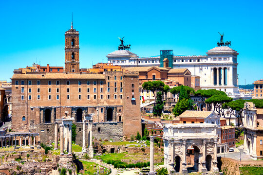 Rear view of the Campidoglio