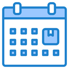 Calendar blue style icon