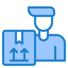 Delivery blue style icon