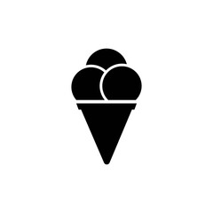 Ice cream logo vector icon illustration