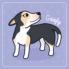 Happy cute dog