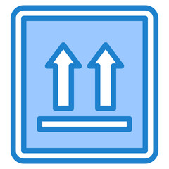 Package blue style icon