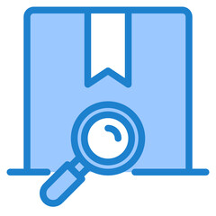 Search package blue style icon