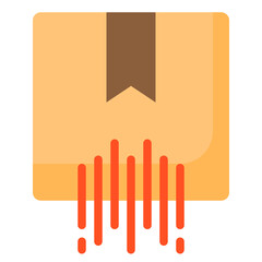 Package flat style icon