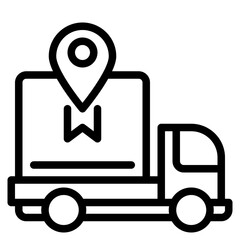 Delivery outline style icon