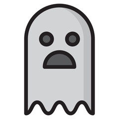 Ghost color line style icon