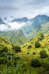 Naklejka premium Landscape of mountain in Yen Minh, Ha Giang province, Vietnam.