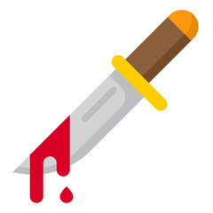 Knife flat style icon