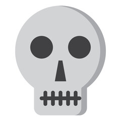 Skull flat style icon