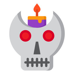 Skull flat style icon