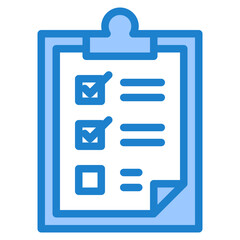 List blue style icon