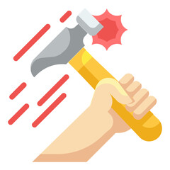 hammer flat icon