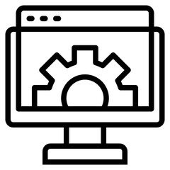 Config outline style icon