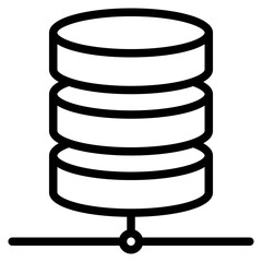 Database outline style icon