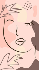 Fashion portrait of a model girl with sunglasses. Retro trendy colors poster or flyer.