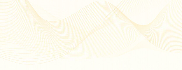 Light yellow watermark. Waves of subtle lines. Net pattern, guilloche. Flowing squiggle curve. Vector modern background. Abstract design for cheque, banner, gift card, certificate, landing page. EPS10