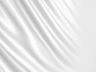 Fototapeta premium White fabric texture background. Luxury cloth background