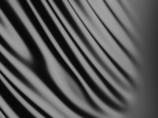 Fototapeta na wymiar Abstract background luxury cloth waves. dark wavy soft wrinkled fabric