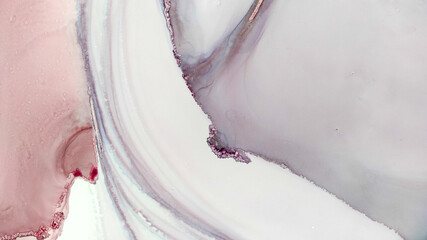 Alcohol ink. Abstract Ethereal Paint. Grey Marble