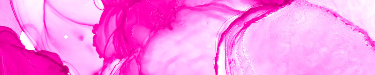 Female Alcohol Ink. Pink Fancy Design. Violet