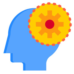 Engine flat style icon