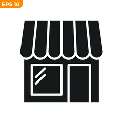 marketplace store icon symbol template for graphic and web design collection logo vector illustration