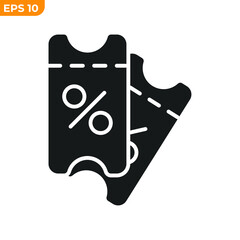 coupon icon symbol template for graphic and web design collection logo vector illustration